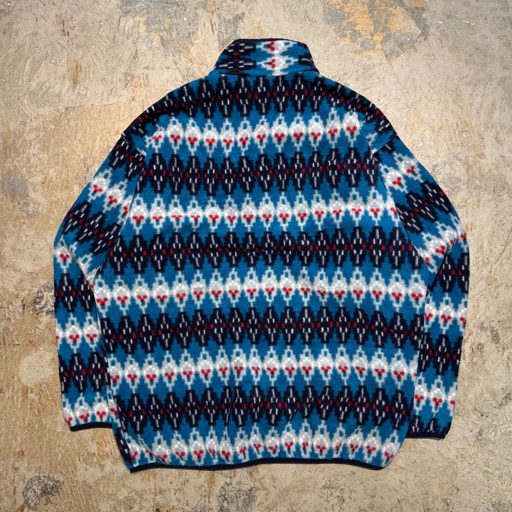 古着 Patagonia/ パタゴニア/ シンチラ/ スナップT/ フリースジャケット/ 総柄 / サイズL