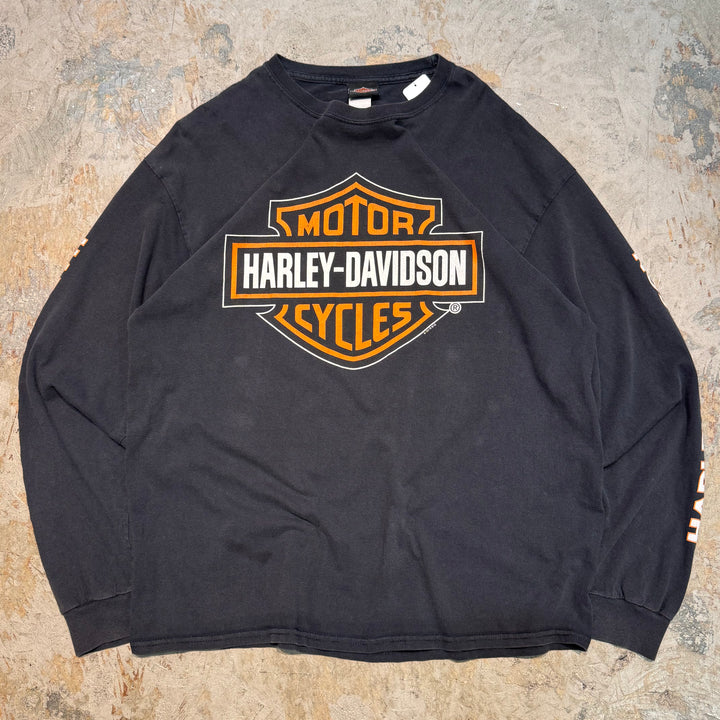 古着 Harley-Davidson/ハーレーダビッドソン/ プリントロングスリーブTシャツ/ サイズXL
