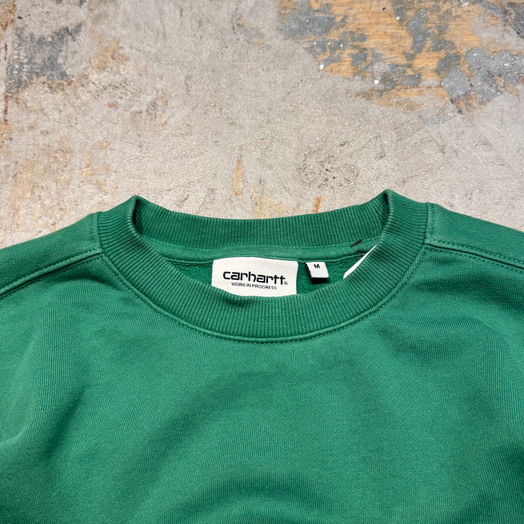 古着 carhartt/ カーハート/ クルーネックロゴスウェット/ サイズM