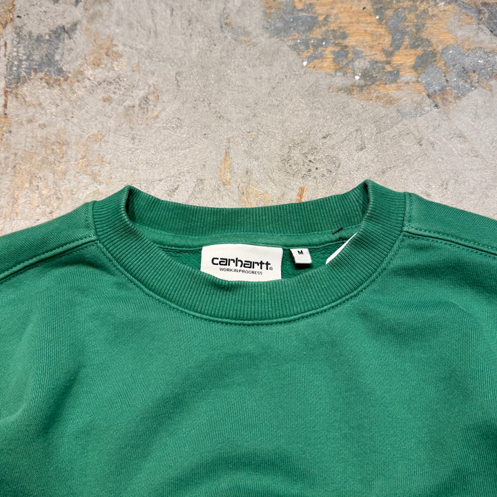 古着 carhartt/ カーハート/ クルーネックロゴスウェット/ サイズM