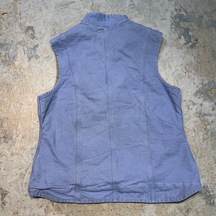 古着 Carhartt for women/ カーハート フォーウーマン/ ダック地ベスト/ 裏地ボア/ サイズL