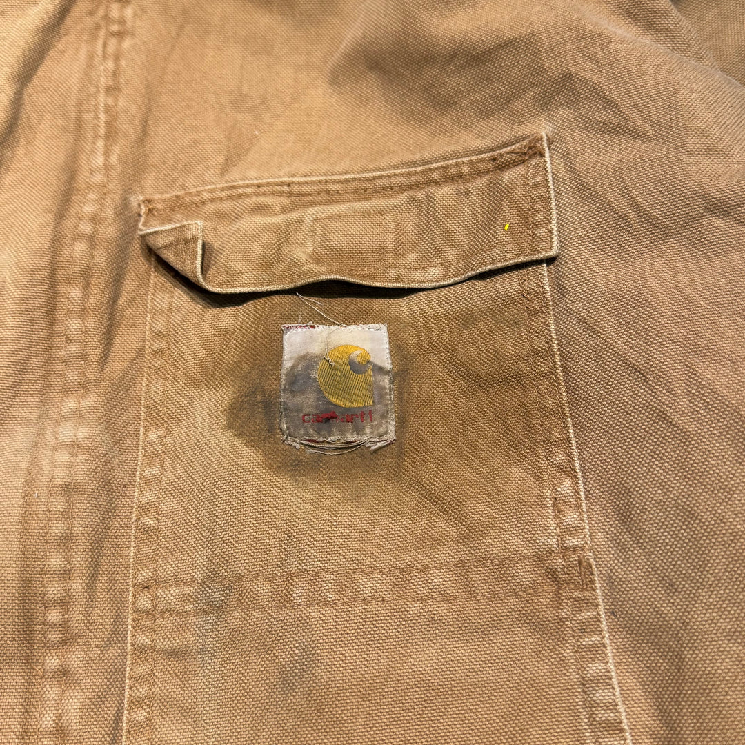 古着 carhartt/ カーハート/ トラディショナルコート/ 裏地キルティング/ 襟コーデュロイ/ サイズS
