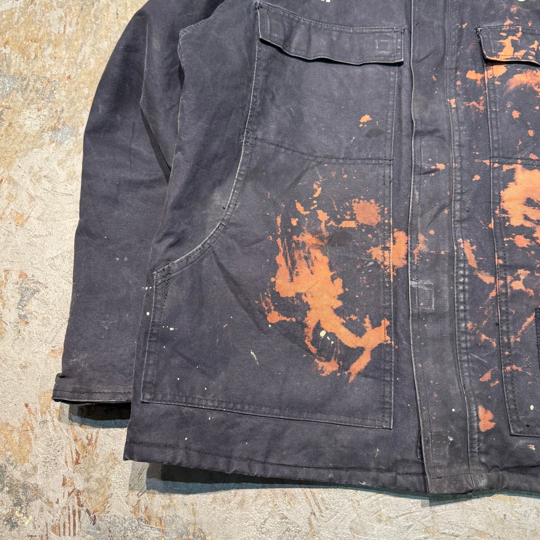 古着 carhartt/ カーハート/ トラディショナルコート/ ダック地/ 企業ロゴ/ 裏地キルティング/ 襟コーデュロイ/ サイズL相当
