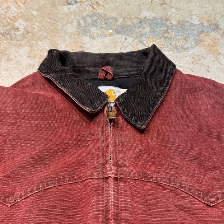 古着 USA製 90's~ Carhartt/ カーハート/ サンタフェジャケット/ ダック地/ 裏地キルティング/ 襟コーデュロイ/ サイズL