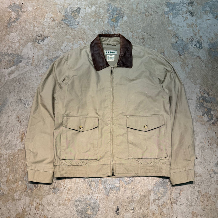 古着 90's L.L.Bean/ エルエルビーン/ 襟レザー切替/ ハンティングジャケット/サイズM