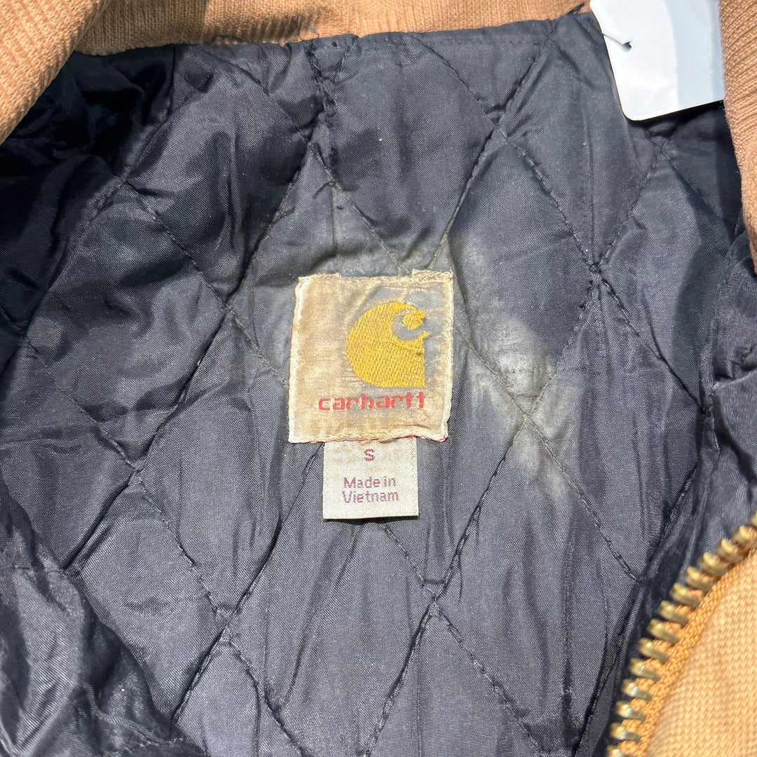 古着 carhartt/ カーハート/ トラディショナルコート/ 裏地キルティング/ 襟コーデュロイ/ サイズS