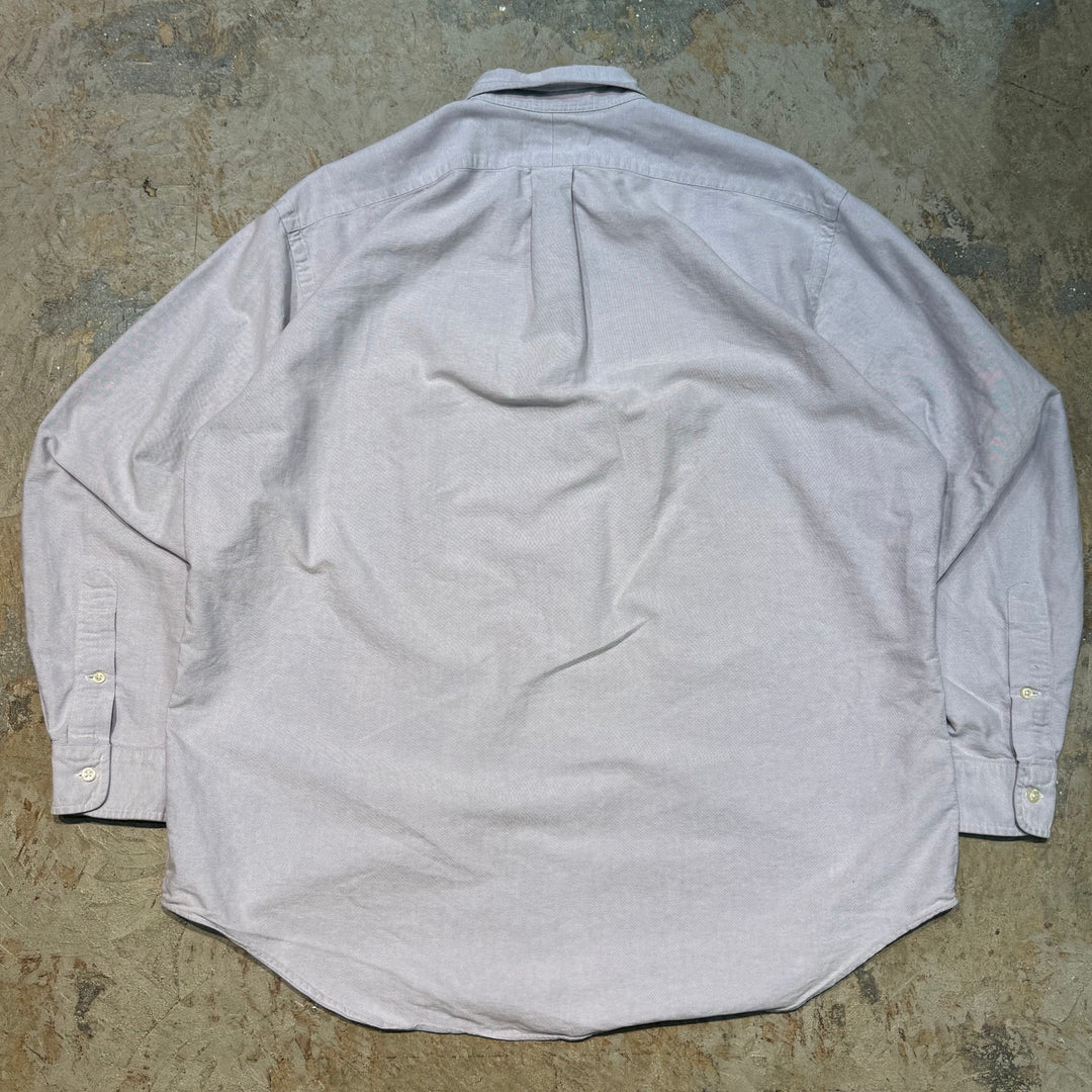 古着 90's POLO by Ralph Lauren/ ポロ バイ ラルフ ローレン/ ボタンダウン長袖シャツ/ サイズL
