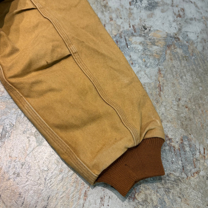 古着 Carhartt/ カーハート/ サンタフェジャケット/ ダック地/ 裏地キルティング/ 襟コーデュロイ/ サイズL相当