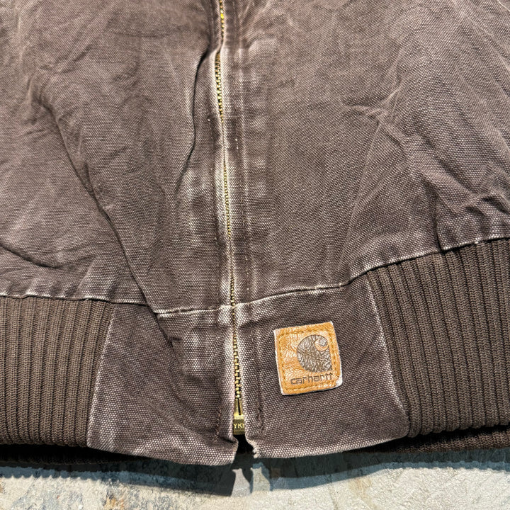 古着 Carhartt/ カーハート/ サンタフェジャケット/ ダック地/ 裏地キルティング/ 襟コーデュロイ/ サイズXL