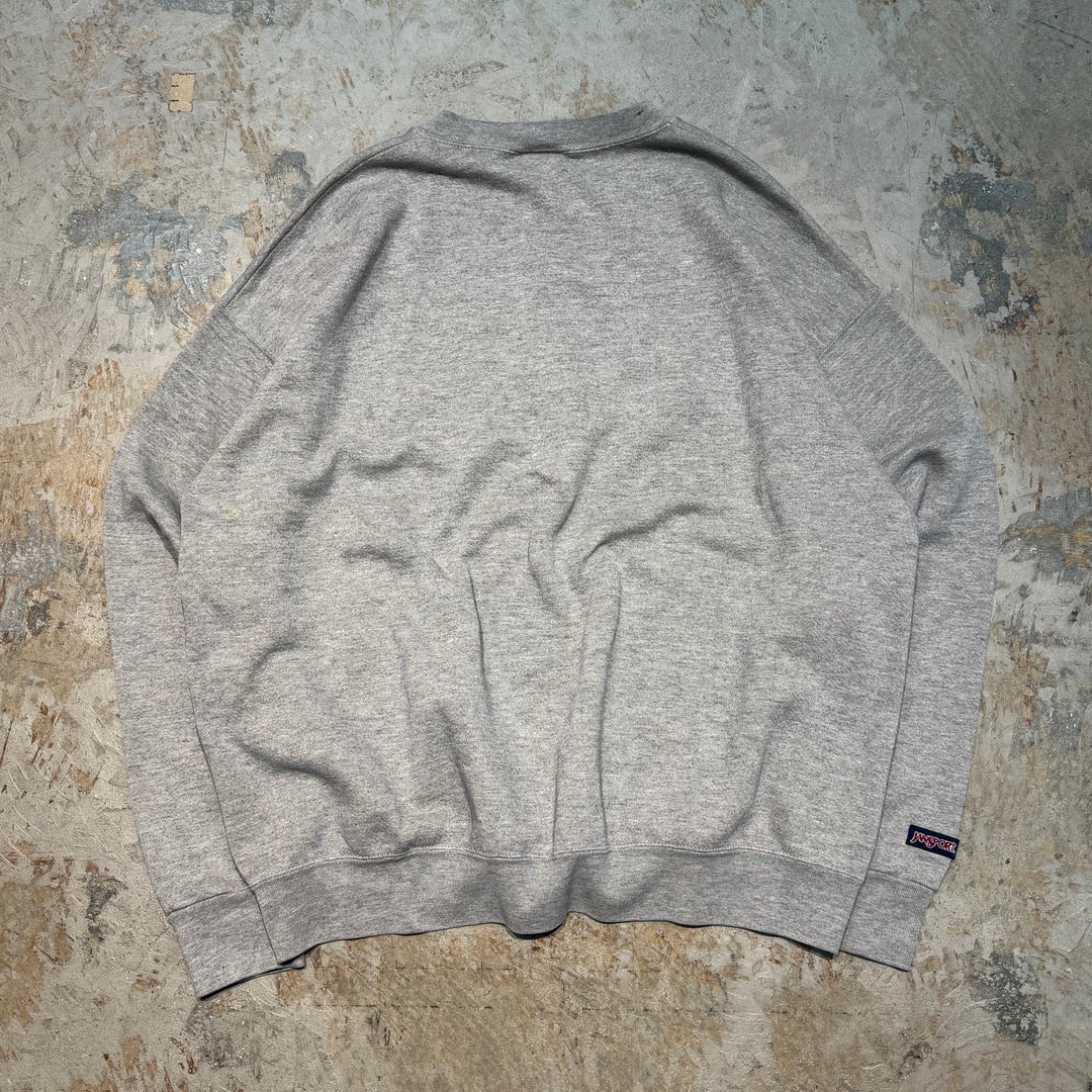 古着 USA製 90's JANSPORT/ジャンスポーツ/GRAND VALLEY STATE UNIVERSITY/クルーネックスウェット/カレッジロゴ/サイズXL