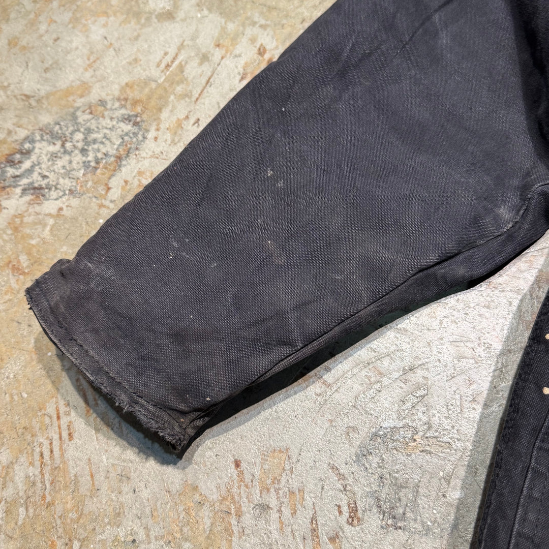 古着 carhartt/ カーハート/ トラディショナルコート/ ダック地/ 企業ロゴ/ 裏地キルティング/ 襟コーデュロイ/ サイズL相当