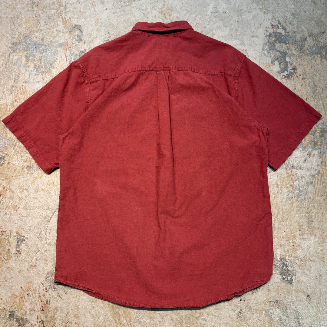 古着 carhartt/カーハート/ ボタンダウン半袖シャツ/ 無地/ サイズL