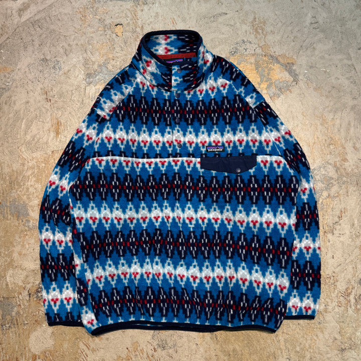 古着 Patagonia/ パタゴニア/ シンチラ/ スナップT/ フリースジャケット/ 総柄 / サイズL