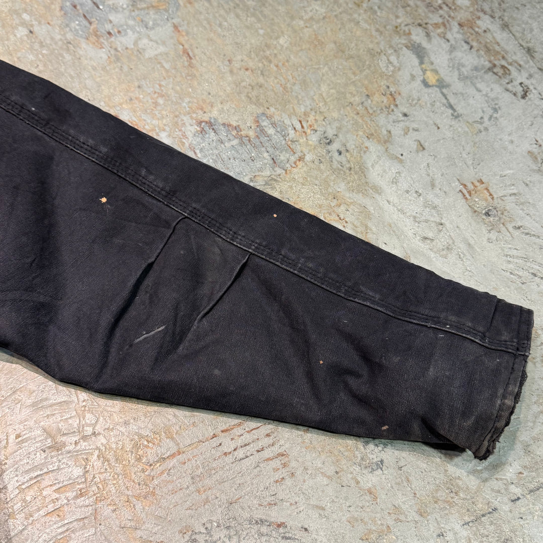古着 carhartt/ カーハート/ トラディショナルコート/ ダック地/ 企業ロゴ/ 裏地キルティング/ 襟コーデュロイ/ サイズL相当