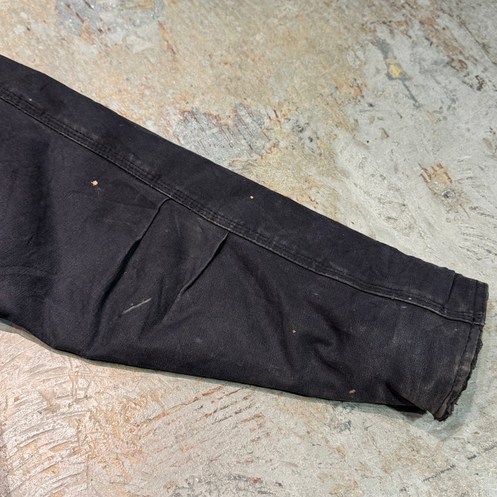 古着 carhartt/ カーハート/ トラディショナルコート/ ダック地/ 企業ロゴ/ 裏地キルティング/ 襟コーデュロイ/ サイズL相当
