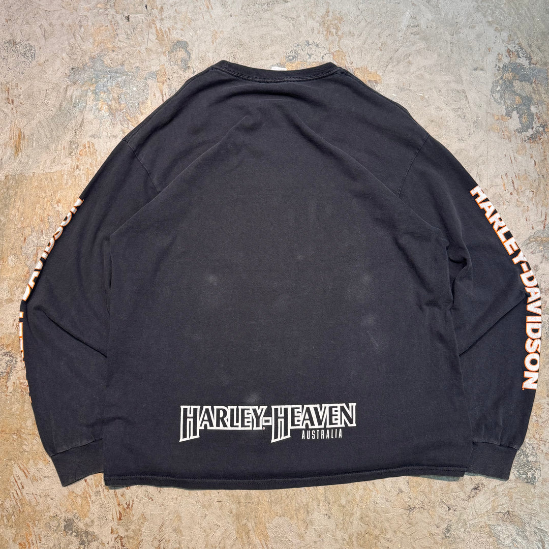 古着 Harley-Davidson/ハーレーダビッドソン/ プリントロングスリーブTシャツ/ サイズXL