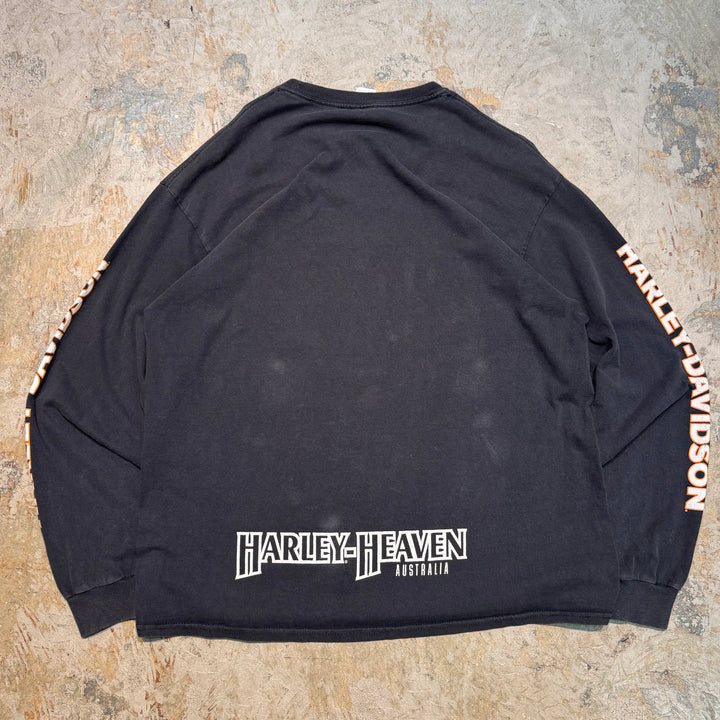 古着 Harley-Davidson/ハーレーダビッドソン/ プリントロングスリーブTシャツ/ サイズXL