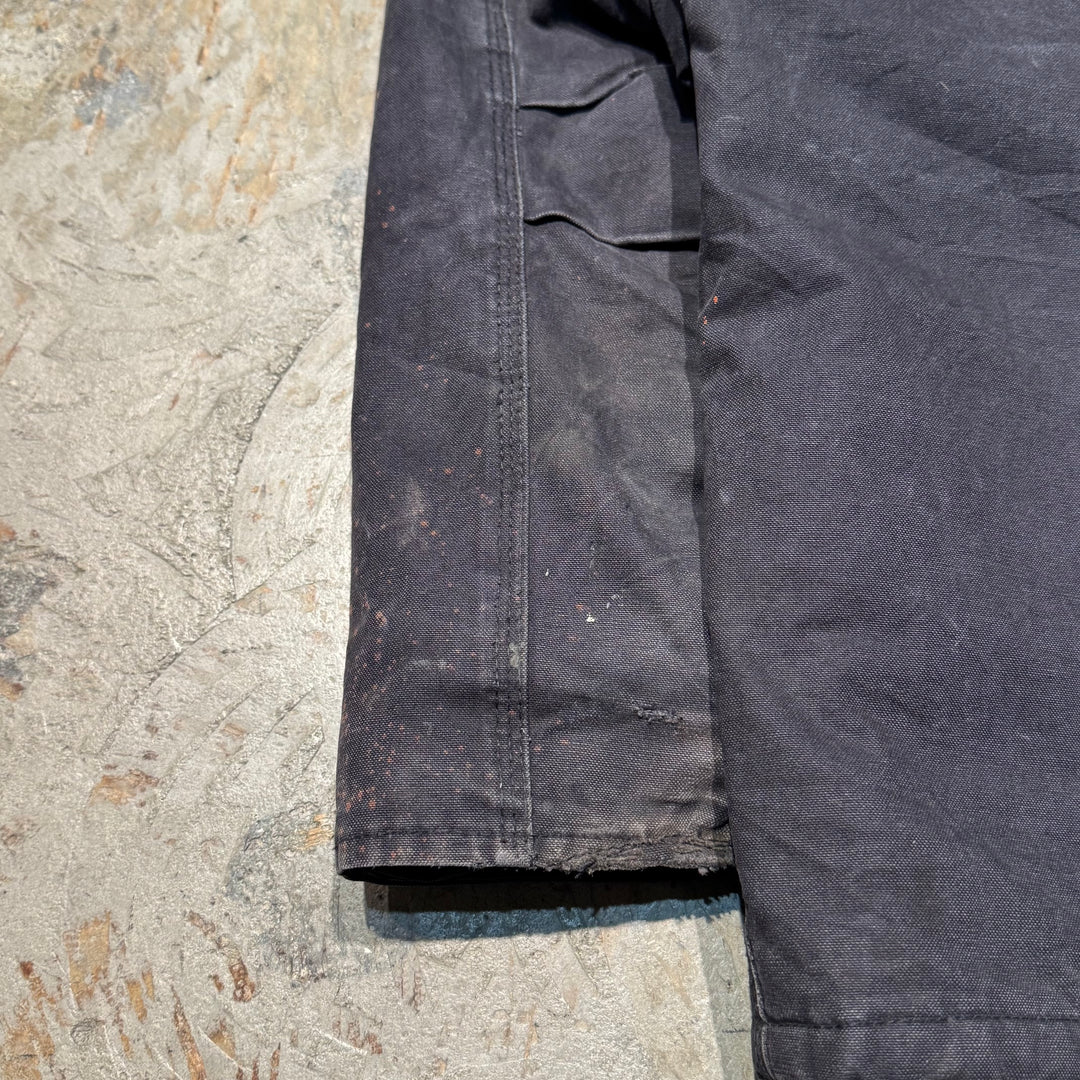 古着 carhartt/ カーハート/ トラディショナルコート/ ダック地/ 企業ロゴ/ 裏地キルティング/ 襟コーデュロイ/ サイズL相当