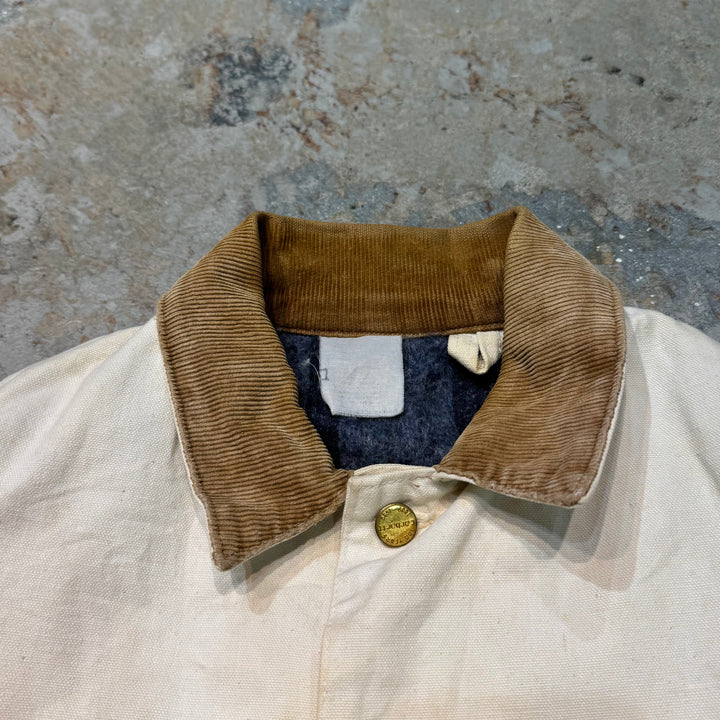 古着 Carhartt/ カーハート/ ミシガンチョアコート/ ダック地/襟コーデュロイ/裏地ブランケット/ 100周年モデル/サイズL相当