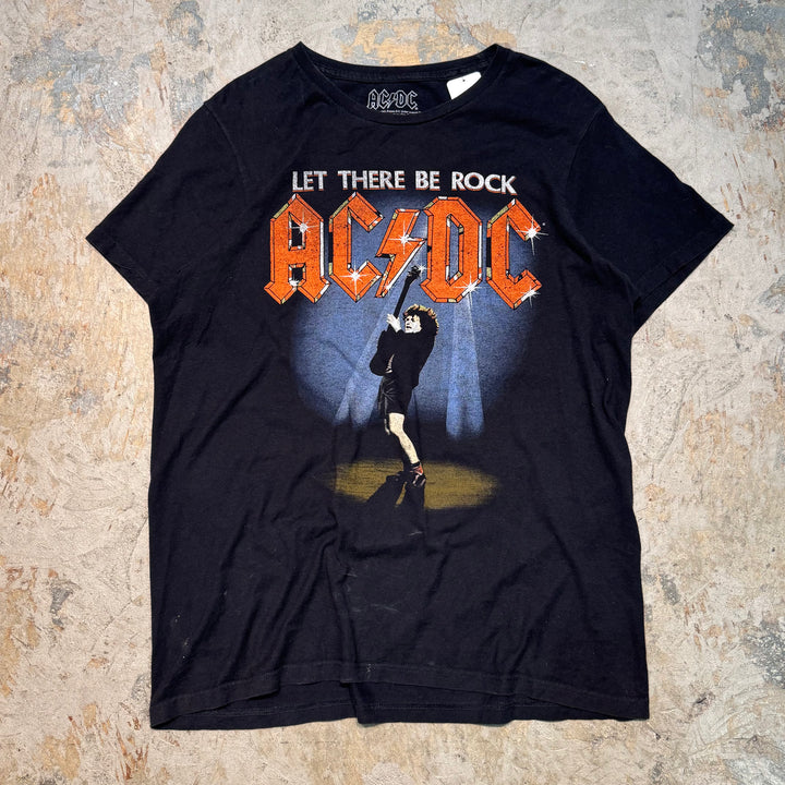 古着 AC/DC/ エーシー・ディーシー/ バンドプリントTシャツ/ サイズXL