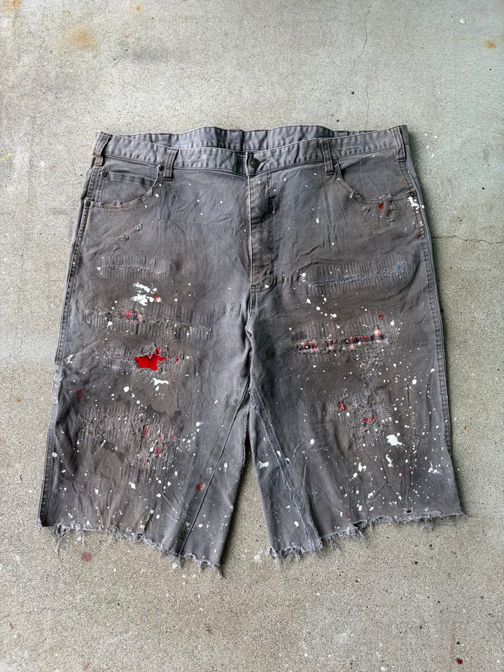 Dickies Distressed Duck Baggy Painter Shorts W40