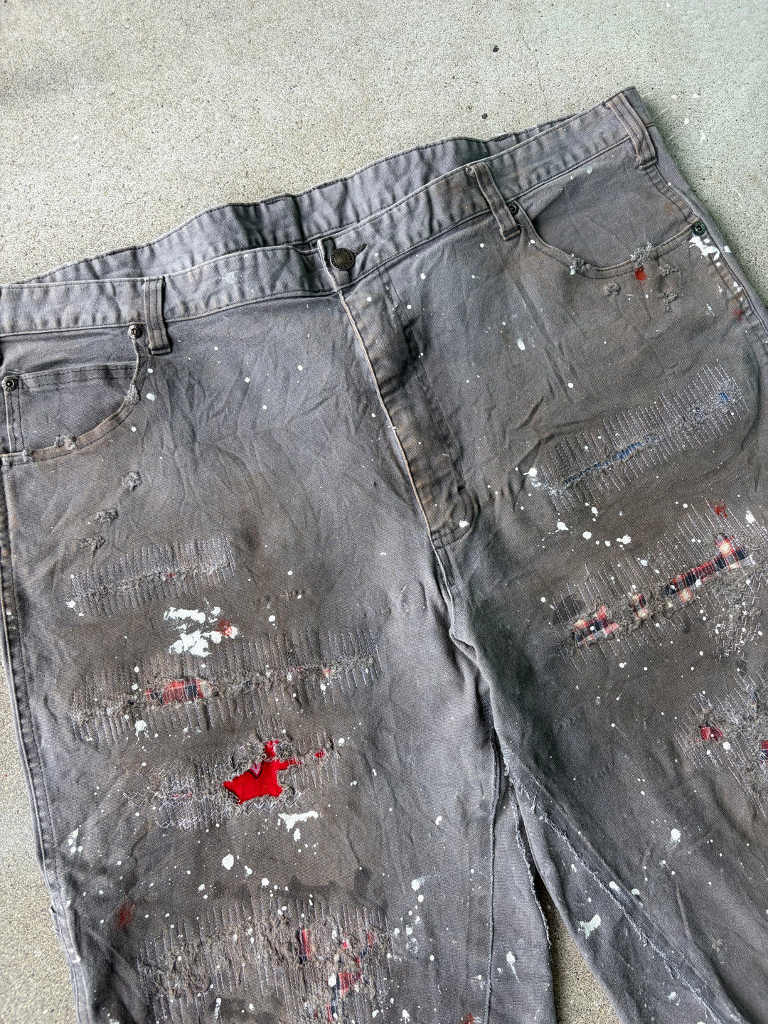 Dickies Distressed Duck Baggy Painter Shorts W40