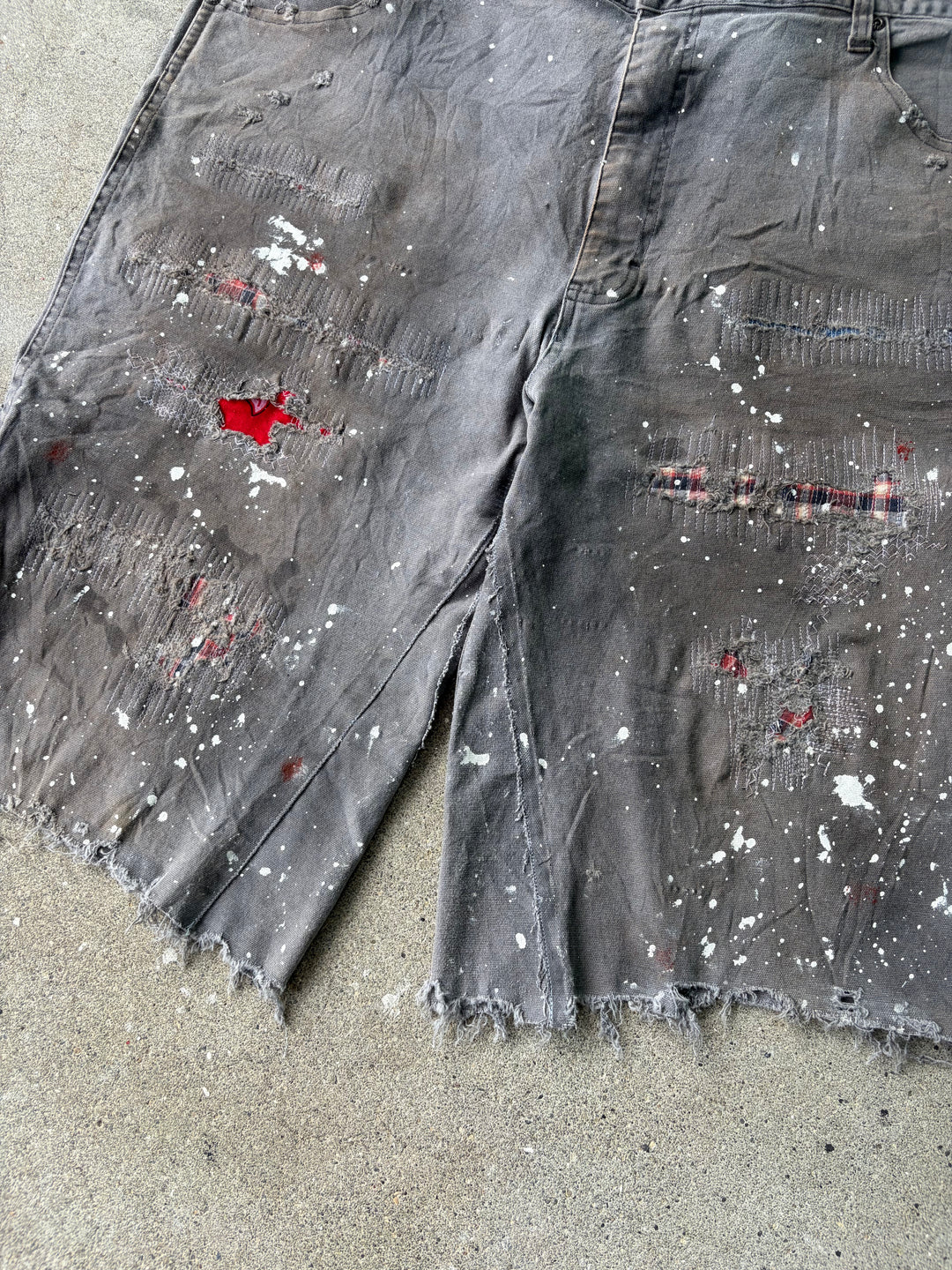 Dickies Distressed Duck Baggy Painter Shorts W40