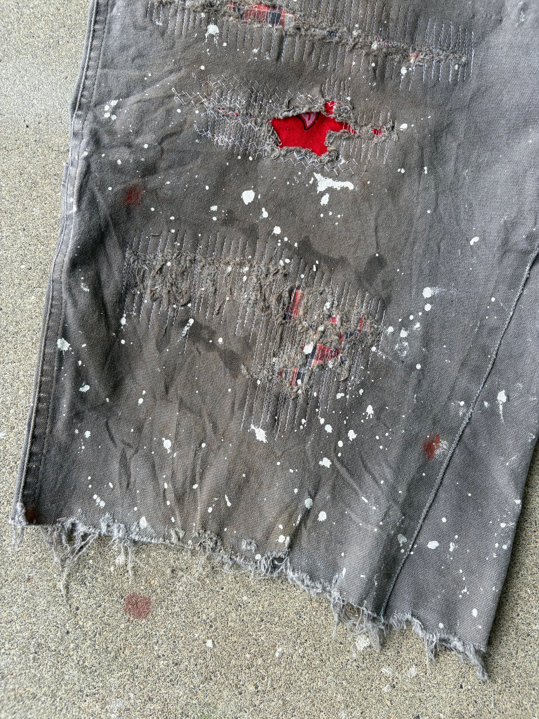 Dickies Distressed Duck Baggy Painter Shorts W40