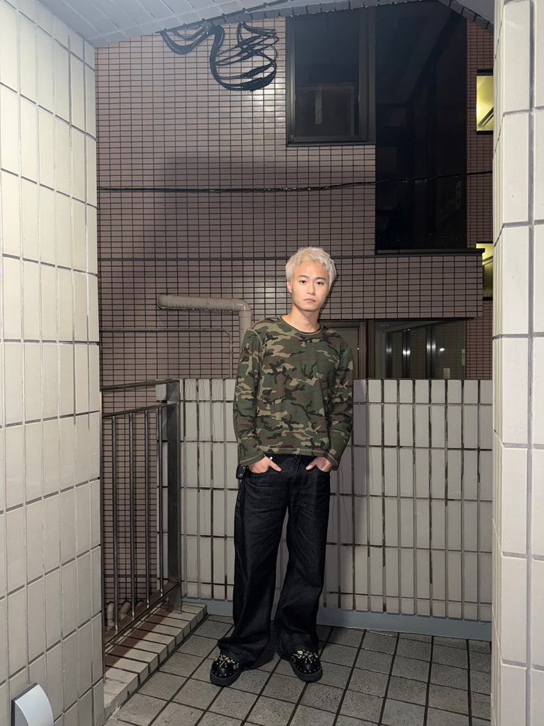けいた WOODLAND CAMO THERMAL L/S/ウッドランドカモ柄サーマル