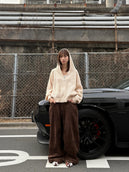 りな Mesh knit zip hoodie/
メッシュニットジップフーディー