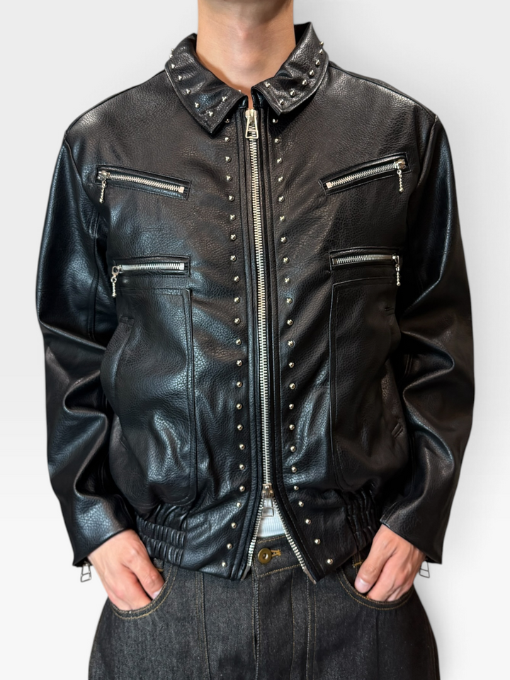Stats Leather Jacket / スタッツレザージャケット