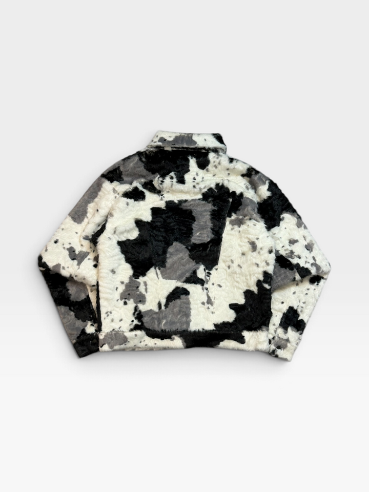 cow pattern Tracker far Jacket / 牛柄トラッカーファージャケット