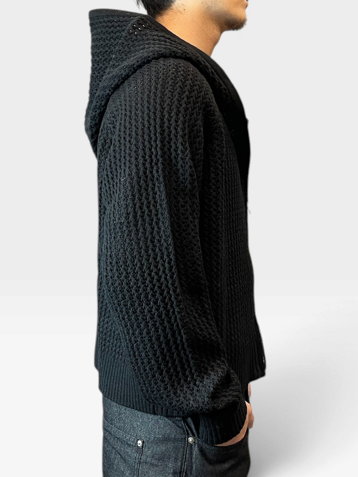 Mesh knit zip hoodie/
メッシュニットジップフーディー