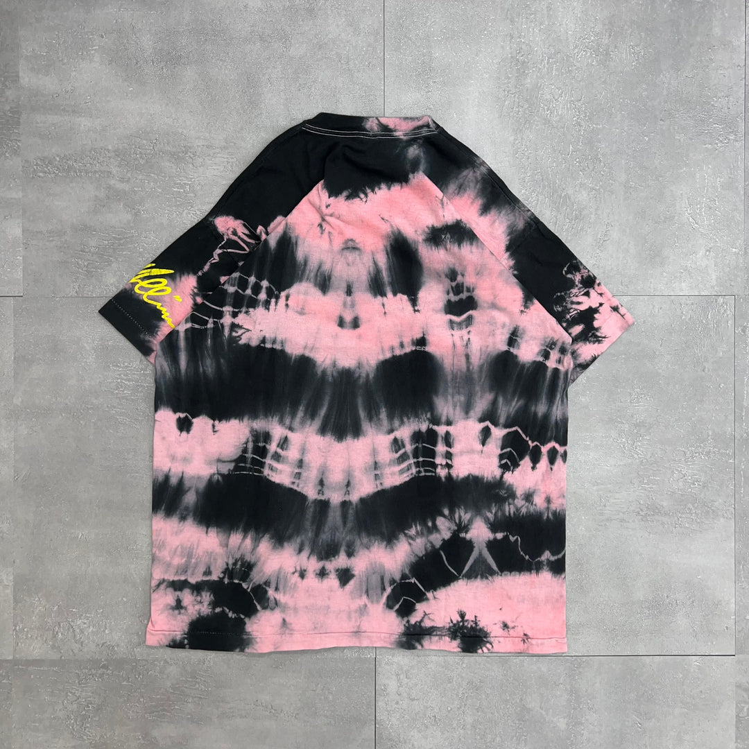 #446 90's Vintage/ヴィンテージ Tyedye／タイダイ シングルステッチ Tee/Tシャツ MADE IN USA サイズXL