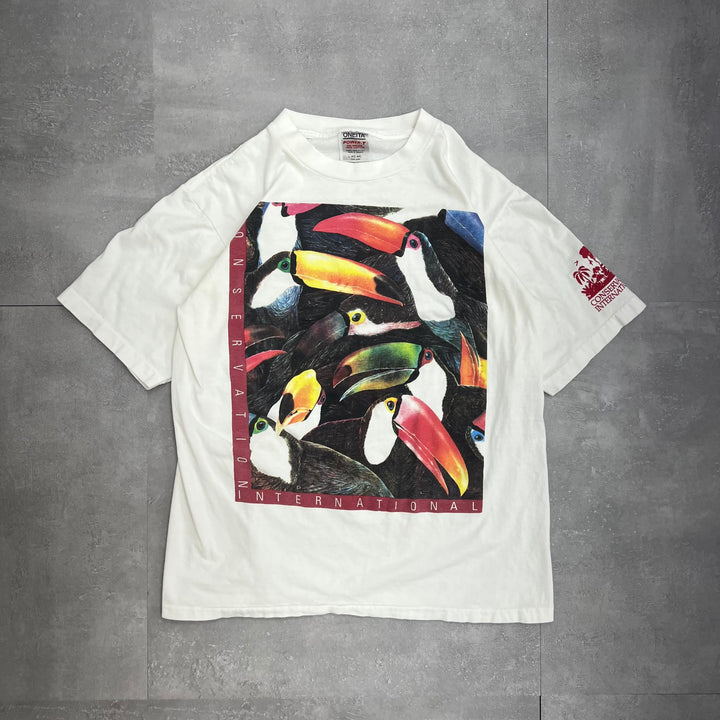 #569 90's Vintage/ヴィンテージ ONEITA/オニータ シングルステッチ Tee/Tシャツ MADE IN USA サイズL