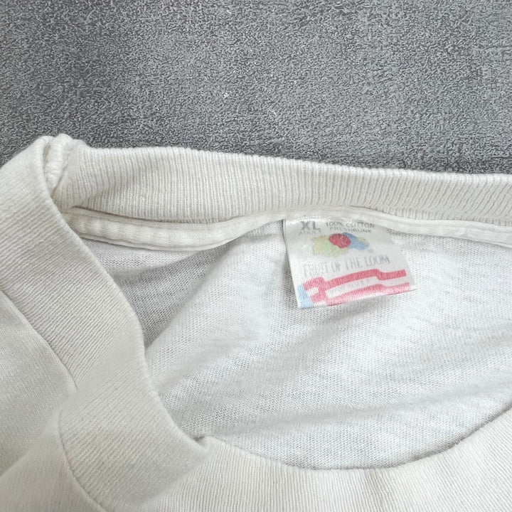 #532 90's Vintage/ヴィンテージ FRUIT OF THE ROOM／フルーツオブザルーム シングルステッチ Tee/Tシャツ MADE IN USA サイズXL