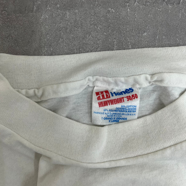 #5 90's Vintage Hanes/ヘインズ  シングルステッチTee MADE IN USA サイズ XL