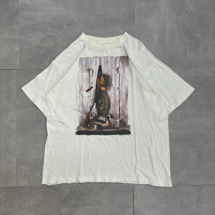#671 90's Vintage/ヴィンテージ Look シングルステッチ Tee/Tシャツ MADE IN USA サイズM