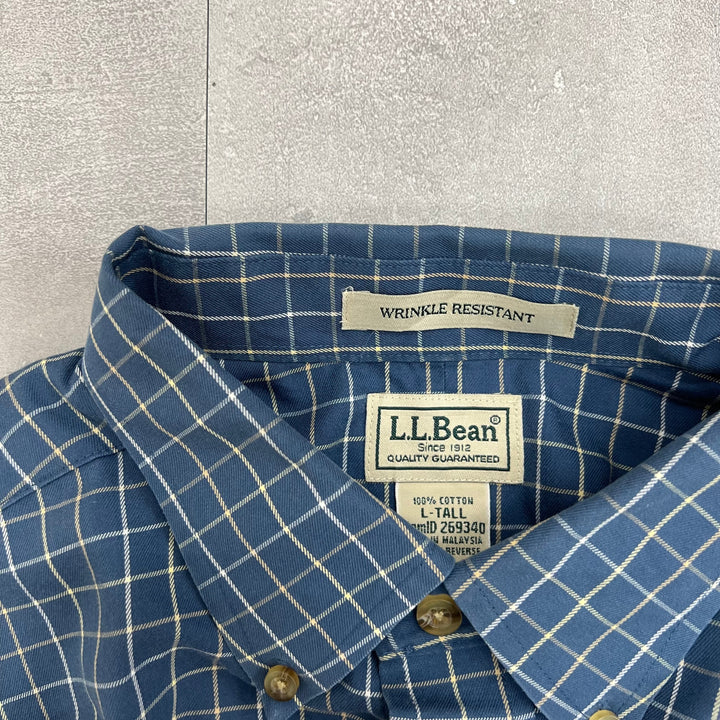 #408 L.L.Bean/エルエルビーン Check Shirts／チェックシャツ サイズL