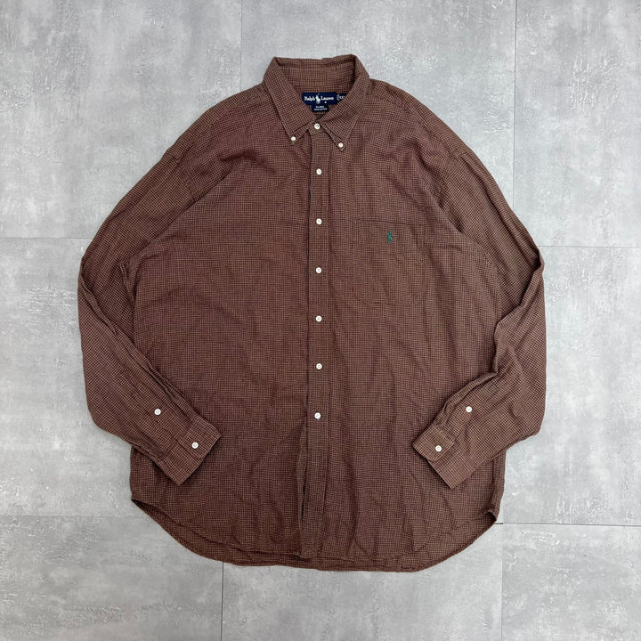 #936 Ralph Lauren/ラルフローレン L/S Check Shirts/チェックシャツ サイズXXL