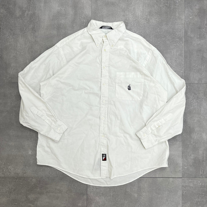 #935 Nautica/ノーティカ L/S B.D Shirts/ボタンダウンシャツ サイズXL