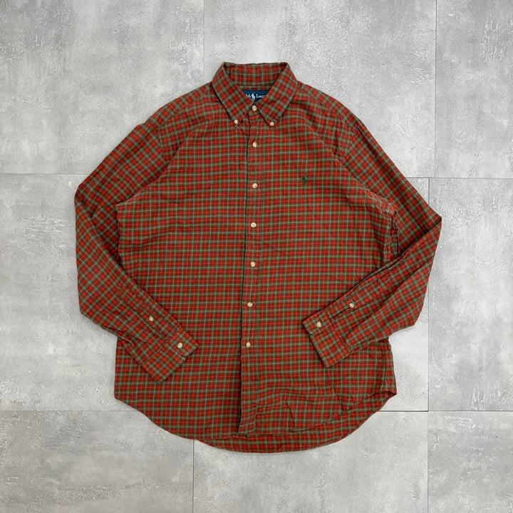#954 Ralph Lauren/ラルフローレン L/S Check Shirts/チェックシャツ サイズL