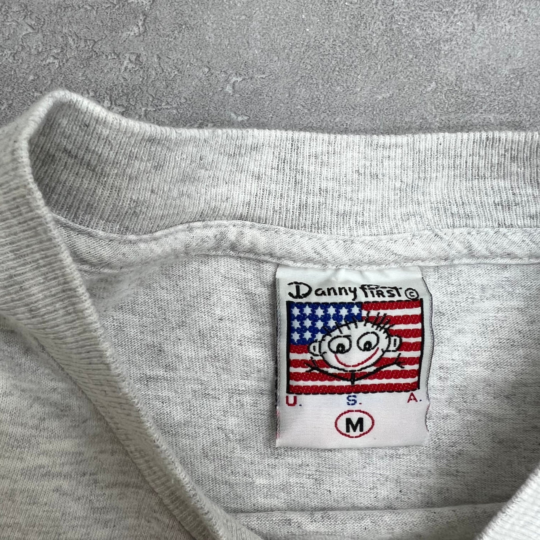 #672 94's Vintage/ヴィンテージ Dannyfirst シングルステッチ Tee/Tシャツ MADE IN USA サイズM