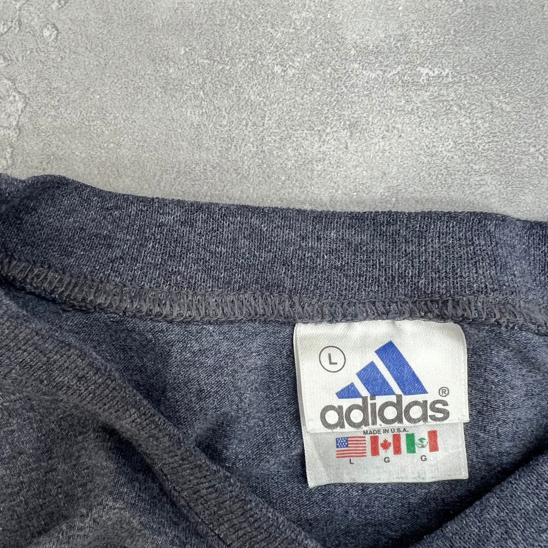 #596 90's Vintage／ヴィンテージ Adidas/アディダス Tee/Tシャツ MADE IN USA サイズL